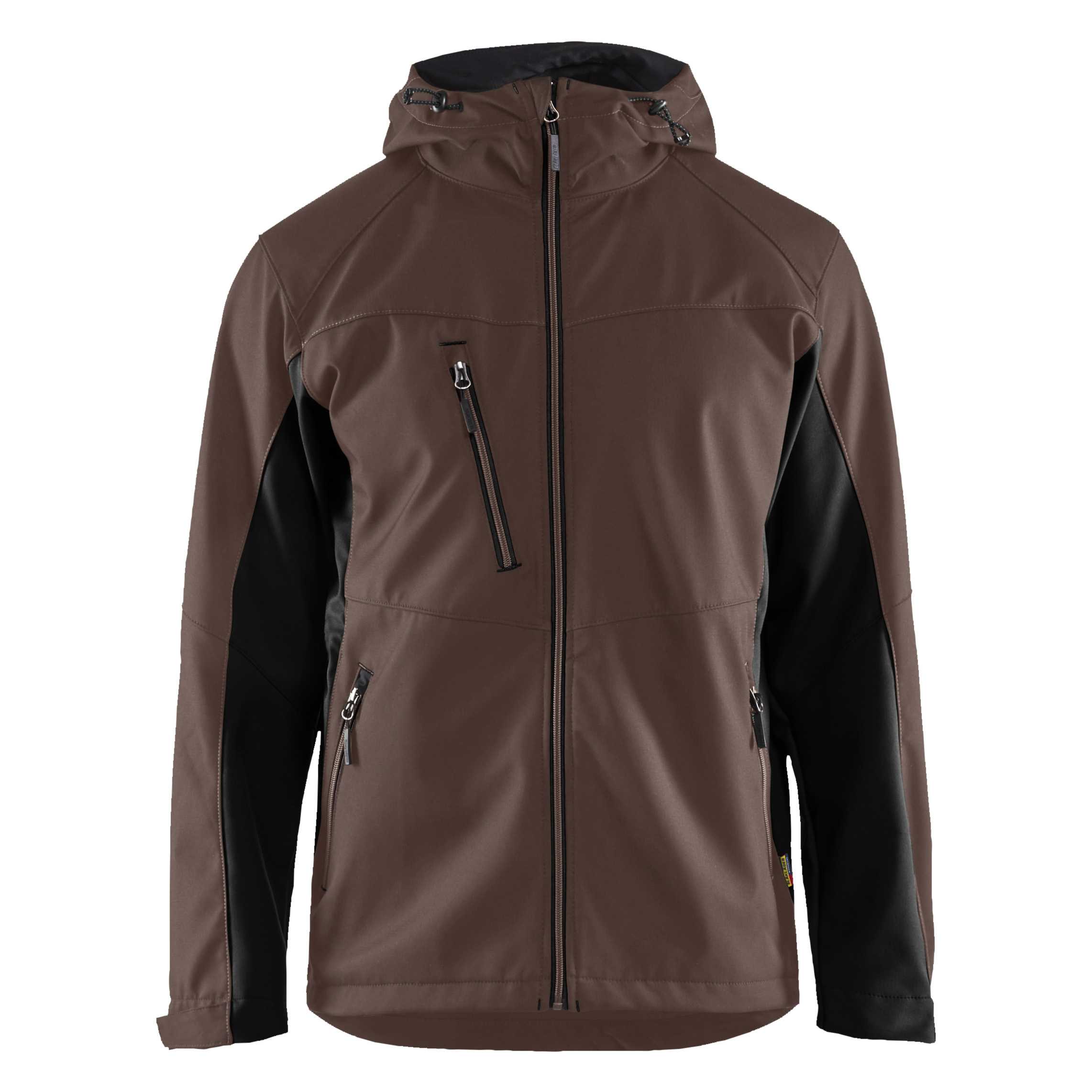 BLAKLADER 47532516 Softshell Jacket with Hood Softshell Work Jacket MEN - Water Repellent